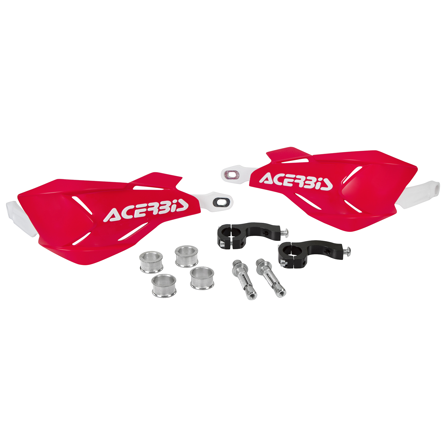 Acerbis Handguards X-Factory Red/White, Incl. Mounting Kit
