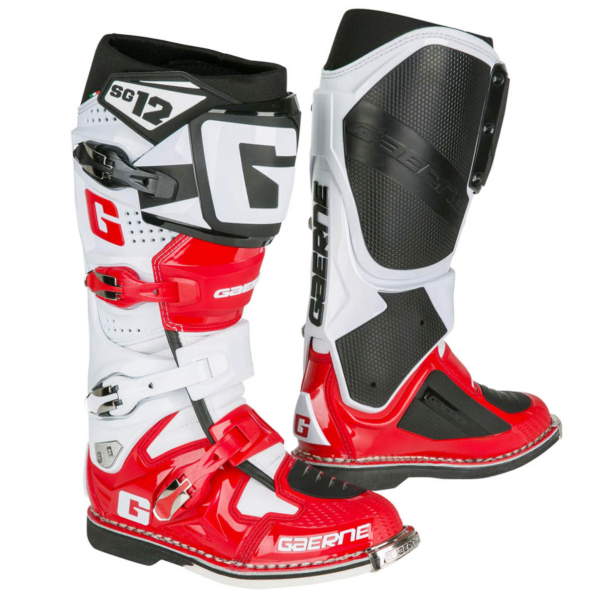 Gaerne MX Boots SG 12 White/Red | Maciag Offroad